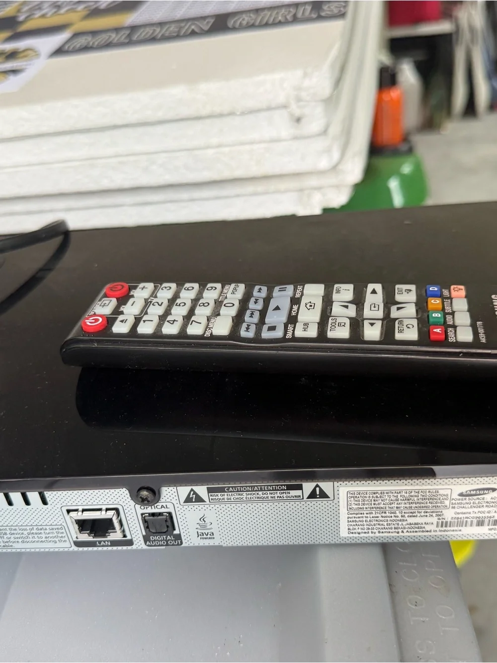 Samsung Black Gloss Media Player with Remote